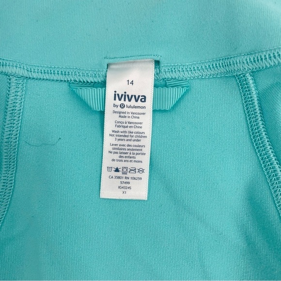 NWOT Ivivva By Lululemon Perfect Your Practice Jacket Blue Full Zip Size 14 XL - Picture 11 of 11